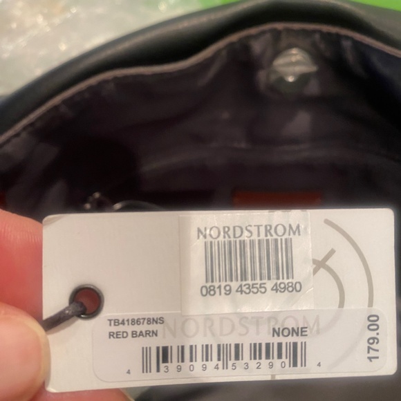 TREASURE & BOND rust leather & suede cross body purse with adjustable strap. - Picture 6 of 8